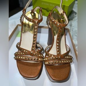 Michael kors camel wedges 6.5 good used condition